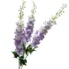 Flor de simulación delphinium jacinto decoración de boda para el hogar flor artificial falsa delphinium planta de simulación al por mayor