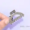 Nova Presilha de Cabelo Estilo Coreano Acessório de Cabelo Versátil Presilha de Garra para a Parte de Trás da Cabeça com Acabamento de Alta Qualidade, Mini Presilha para Franja, Presilha de Tubarão de Tamanho Médio para Coque
