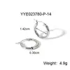 Brincos de Argola Lisos Moda Europeia e Americana Exagerados High-End Clássico Aço Inoxidável Argola de Orelha Joias Atacado Não Desbota