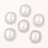 Placa Floral de Plástico com Pedras Strass Pérolas Geométricas Fivela de Diamante Torre Amor Laço Sapatos com Buracos Acessórios para Roupas Acessórios de Cabeça