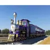 Tren Turístico Escénico Rural Estilo Disney Personalizado, Equipo de Atracción de Ferrocarril Ligero a Vapor, Suministro Directo del Fabricante