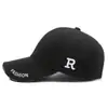 Gorra de béisbol nueva bordado de letras visera estilo coreano moda deportiva al aire libre para hombres y mujeres sombrero para el sol venta al por mayor