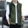 Colete masculino JEEP SPIRIT casual forrado com lã colete masculino forrado com lã plus size 2166