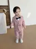 Conjunto de Terno para Meninos Outono Novo Blazer Infantil Estilo Britânico Aniversário de Menino Roupa Formal Traje Formal de Alta Qualidade para Meninos