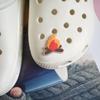[Serie para exteriores que absorbe la luz fluorescente en la oscuridad] Zuecos de goma suave de PVC, Flores para zapatos, Hebillas para zapatos, Hebillas decorativas de pulsera para zapatos