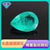 Huagang Pedra Preciosa Forma de Pera Turmalina Paraíba Sintética Pedra Solta Cristal de Turmalina Forma de Gota Anéis Broca
