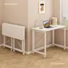 Mesa plegable, escritorio móvil, mesa de computadora para el hogar, mesita de noche para espacios pequeños en el dormitorio, mesa de estudio simple, banco de trabajo