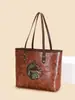 2026 Bolso de Mujer Nuevo Estilo Retro Bolso de Mano Bolso de Hombro Gran Capacidad Versátil Bolso de Viaje Estilo Étnico Bolso Tote para Mujer