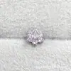 Brincos de Flor de Zircônia em Liga de Titânio Astmf-136 Titânio G23 Novos Brincos de Flor de Zircônia para Lábio, Unha, Piercing Joias Cabeça