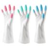 Guantes de látex para uso doméstico, universales, para cuatro estaciones, deslumbrantes, para limpieza y lavado de dedos, guantes engrosados multifuncionales, empaque independiente.