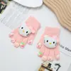Guantes Lindos de Dibujos Animados para Niños Cálidos de Invierno y a Prueba de Frío Bebé de Dibujos Animados Engrosados de Cinco Dedos Sanrio para Niños y Niñas
