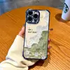 Flor Verde Retro Adecuada para Funda de Teléfono Móvil Apple 17 Iphone16Promax Dibujos Animados 15Plus14 Funda de Dibujos Animados Todo Incluido