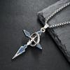 Collar de acero de titanio con cruz para hombre, cadena de suéter de moda, colgante de nicho, joyería de alta gama para mujer, accesorios de gran venta en Yiwu