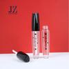 Tubo de gel para labios con tapa triangular Jinze y base redonda moldeada por inyección, tubo de brillo de labios, paquete de plástico para kit de 4/6 ml