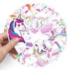 50 pegatinas de caballo unicornio arcoíris de dibujos animados para tablet scooter equipaje funda de teléfono para coche pegatina