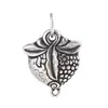Ciervo Dorado Rey 990 Plata Pura Estilo Vintage Colgante de Cuerda Trenzada DIY Hecho a Mano Accesorio de Plata Granate Producto Nuevo