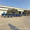Exportador Fabrica Semirremolques Plataforma Usados para Contenedores de 20 Pies 40 Pies Remolques de Transporte Plataforma