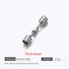 Pulseira de Corda de Couro Banhada a Ouro de Aço Inoxidável Fecho para Extremidade de Colar Design Simples de Fivela Conector de Joias DIY Acessórios