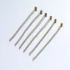 Alfinetes de Cabeça Redonda de Cobre Puro, Alfinetes de Cabeça Grande, Alfinetes de Cabeça Redonda com Bola, Acessórios para Joias DIY, Alfinetes de Conexão, Alfinetes para Pingentes, Materiais para Fazer Colares de Contas Atacado