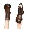Botas de nieve para mujer, nuevo estilo de invierno 2026, forradas de felpa y engrosadas para abrigar, botas grandes de algodón estilo noreste, botas Martin que aumentan la altura, zapatos de algodón de suela gruesa para mujer
