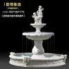 Fonte de água corrente estilo europeu, pátio externo jardim, lago de peixes, elemento aquático, decoração de paisagem, ornamento de casamento, poço dos desejos
