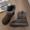 Botas de nieve para mujer 2026, estilo nuevo de invierno, con terciopelo grueso, para aumentar la altura, suela gruesa, suela suave, cálidas, retro, de piel, de algodón