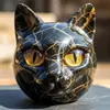 Amazon Transfronterizo Escultura de Piedra de Gato de Lujo Escultura de Piedra de Gato de Lujo Adorno de Resina de Gato Xiyin