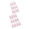 Adesivo de Manicure Simples Nude Personalizado para Comércio Exterior Francês Médio Amêndoa Unha Vestível Estilo Ins Adesivo de Manicure Removível