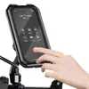 Soporte para teléfono de vehículo eléctrico, soporte para teléfono de motocicleta con batería, soporte impermeable con parasol para navegación de repartidor