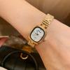 Reloj de Cuarzo Timini Fashion para Mujer Temperamento Retro Cuadrado Correa de Acero Reloj de Nicho Simple Casual para Mujer