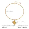 Acessórios de Colar Elemento de Aço Titânio Pérola Natural de Água Doce de Verão Joias DIY de Golfinho Feminino High-End Transfronteiriço Ouro 18K