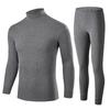 Conjunto de roupas íntimas térmicas de algodão direto da fábrica para homens com roupas finas de outono calças atacado camisola de algodão geração de processamento