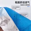 Cubrezapatos Impermeables Desechables Azul y Blanco Cubre Pies Semi-Recubiertos Antideslizantes Tela No Tejida Fondo de PP Más PE Engrosado Resistente al Desgaste