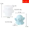 Adorno de Fantasma de Halloween Transfronterizo Molde para Velas DIY Fiesta de Fantasmas Velas Aromáticas Peculiares Molde de Silicona