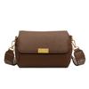 Bolsa de corrente com textura de luxo leve, padrão lichia, alça de ombro larga para mulheres, nova moda 2023, bolsa mensageira de ombro para o dia a dia