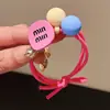 Goma de Pelo Linda para Niños Anillo para el Cabello Estilo Occidental para Niña Color Caramelo Estilo Coreano Cuerda para el Cabello Estudiante Alta Elasticidad Ins Cuerda de Cabello de Color