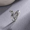 Prata de lei s925 comércio exterior transfronteiriço vintage Prata Tailandesa Pavão anel aberto feminino anel de personalidade simples joias da moda atacado