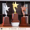 Trofeo Popular de Estrella de Cinco Puntas de Aleación de Zinc Chapado en Metal Premios Artesanía Metálica Adorno de Estrella Insignia