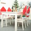 Nova Capa de Cadeira Decoração de Natal Estampada Velho Boneco de Neve Capa de Cadeira Floco de Neve Capa de Banqueta
