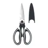 Tesoura de cozinha para atacado, tesoura multiuso de aço inoxidável para ossos de frango, tesoura doméstica panda, tesoura para ração de peixe, tesoura para churrasco