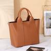 Bolso de mano portátil de gran capacidad, bolso de piel de vaca, bolso cruzado de piel auténtica para mujer, bolso de nicho de moda para mujer, bolso de cuero