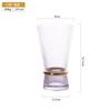 Taça de Vinho Tinto Borda Dourada Vela Nuvem Listra Vertical Cintura Dourada Cálice Taça de Coquetel Copo de Água Listra Vertical