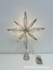 Estrella para la punta del árbol de 10 pulgadas luminosa transfronteriza decoración de árbol de Navidad estrella de cinco puntas de hierro con polvo luminoso fábrica de estrellas para la punta del árbol outlet