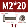 Tornillos de Titanio Puro Estándar Nacional Ta2 Pernos Cruzados de Cabeza Plana de Aleación de Titanio Tornillos de Cabeza Redonda Clavos de Máquina M2M2.5M3M4M5Mm