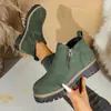 Botas Martin de bico redondo transfronteiriças 2026, botins com saltos grossos, nova coleção outono/inverno, tamanhos grandes, qualidade de exportação, design com zíper lateral, botins femininos