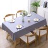 Mantel de Tela de Color Sólido de Celebridad de Internet Impermeable, a Prueba de Aceite, Anti-Escaldaduras, Sin Lavado Mantel de Mesa de Centro de Plástico Pvc Rectangular Mantel de Mesa