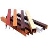 Tubos Cuadrados de Aluminio en Forma de U con Acabado de Madera, Tubos Cuadrados de Aluminio Curvados para Decoración de Techos Industriales, Suministro Directo del Fabricante, Tubos Cuadrados de Aluminio en Stock