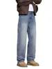 Ropa para Hombre Maple House / 2026 Primavera/Otoño Nuevos Jeans de Pierna Ancha Estilo High Street Americano, Corte Holgado, Adelgazantes, Pantalones Largos Versátiles