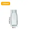 Botellas de Vidrio Transparentes para Yogur y Leche Fresca, Botellas Especiales para Bebidas de Pudín de Leche, Frascos Sellados, Botellas de Vino con Tapas, Resistentes a Altas Temperaturas
