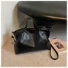 Bolsa Grande de Capacidad Simple Retro de Comercio Exterior para Mujer Nueva Bolso Tote de Moda Casual Bolso de Hombro Único para el Viaje Diario